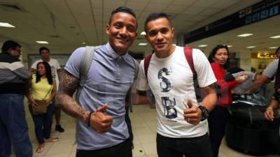 Luis Garrido y Roger Rojas antes de viajar a Costa Rica.