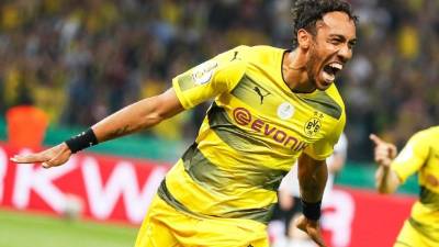 El jugador del Dortmund Pierre Emerick Aubameyang. EFE/Archivo