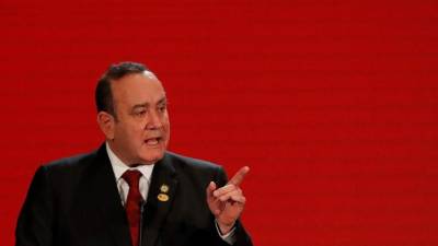 Alejandro Giammattei, presidente de Guatemala. Foto: EFE