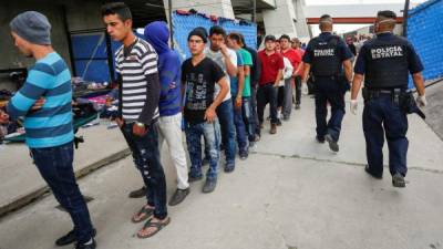 Han entrado a México unos 11,500 migrantes centroamericanos, principalmente de Guatemala, El Salvador y de Honduras. EFE