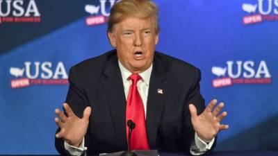 El presidente de EEUU, Donald Trump. Foto: AFP