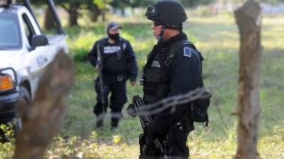 La Policía realizó el levantamiento de los cuerpos.