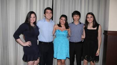 Paulette Henríquez, Nelson Fernández, Francis López, Horacio Fernández y Melissa Mondragón.