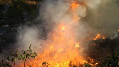Ante la enorme cantidad de pólvora, la quema del producto se hizo por partes.