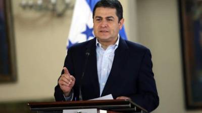 Juan Orlando Hernández, presidente del Ejecutivo de Honduras. Foto de archivo.