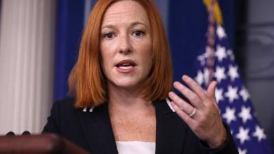 La secretaria de prensa de la Casa Blanca, Jen Psaki, arremetió contra un periodista por criticar apoyo de Biden al aborto./AFP.