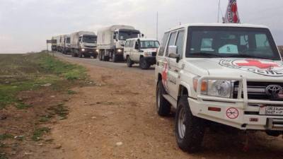La ayuda fue coordinada con los esfuerzos de la Cruz Roja.