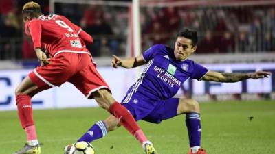 Andy Nájar estará fuera de las canchas por un mes. Foto Anderlecht.