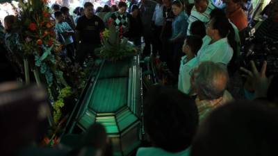 Óscar Armando Castillo fue sepultado ayer.