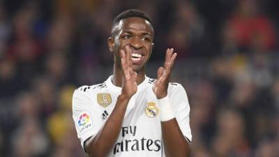 Vinícius Júnior cuenta con 18 años de edad y ya comenzó a destacar en el Real Madrid. FOTO AFP.