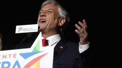 Piñera obtuvo casi ocho puntos de ventaja sobre su rival Alejandro Guillier.