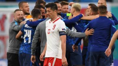 La selección de Polonia decepcionó en su presentación. Foto AFP.