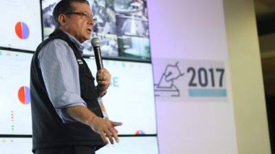 El magistrado presidente del Tribunal Supremo Electoral, David Matamoros Batson.