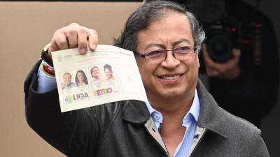 El izquierdista Gustavo Petro.