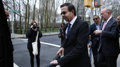 El expresidente Rafael Leonardo Callejas podría recibir 20 años de cárcel por los delitos que se le imputan.