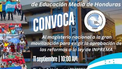 La movilización se llevará a cabo este miércoles a partir de las 10:00 de la mañana.