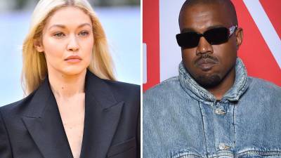 Gigi Hadid y Kanye West.