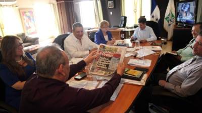 Los miembros del directorio del RNP conocieron ayer la investigación periodística publicada por Diario LA PRENSA. Foto: Andro Rodríguez