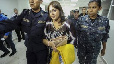 La exjueza Wendy Caballero a su llegada al tribunal.