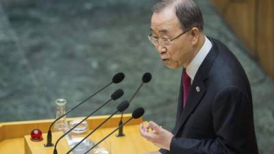 'Debemos convertir la promesa de París en acción' dijo hoy el secretario general de las Naciones Unidas, Ban Ki-moon. Foto: EFE