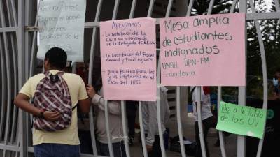 La Unah cumple hoy el segundo día consecutivo sin clases.