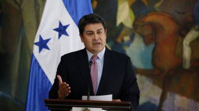 Presidente Juan Orlando HernÃ¡nez.