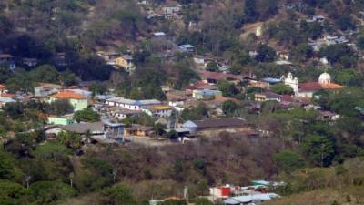 Bajando la montaña de la zona conocida como Corozal se observa el municipio de Trinidad.