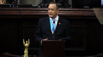 Alejandro Giammattei, presidente de Guatemala. Fotografía: EFE