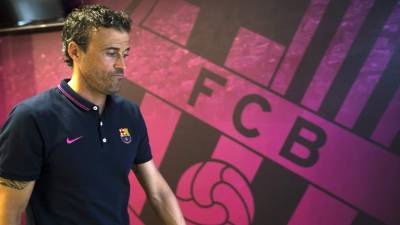 Luis Enrique, técnico del Barcelona.