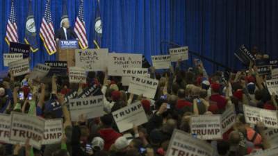 Donald Trump agradeció en Twitter a cada estado que le favoreció. Foto: AFP/Aaron P. Bernstein