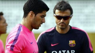 Luis Enrique le tiene fe a Luis Suárez.