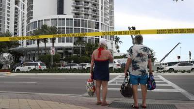 Al menos un muerto deja tiroteo en las afueras de un hotel de Trump en Miami. AFP
