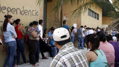 Oficina de antecedentes penales en el barrio La Guardia.