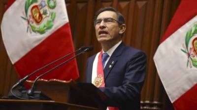 Vizcarra se encuentra enfrentado con el Congreso de Perú que bloqueó sus reformas contra la corrupción./AFP.