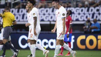 Canadá doblegó a Costa Rica y es semifinalista de la Copa Oro 2021. Foto Twitter Concacaf.