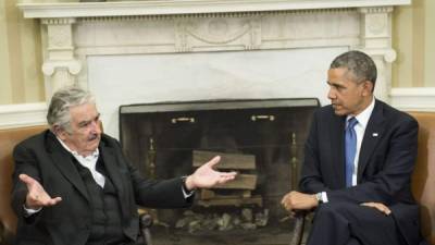 El presidente uruguayo, José Mujica junto a su homólogo estadounidense Barack Obama.