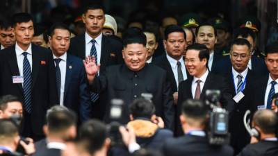 Kim Jong-Un se reunirá este martes con el presidente estadounidense, Donald Trump, en Hanói./AFP.