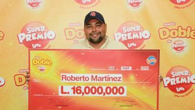 Roberto Martínez es el ganador de 16 millones de lempiras en Choluteca.