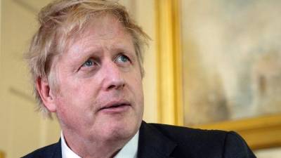 Johnson se recupera en su hogar tras ser dado de alta del hospital donde estuvo a punto de morir por coronavirus./AFP.