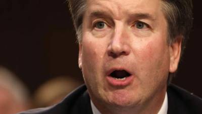 El juez Brett Kavanaugh habla durante su audiencia de confirmación como nominado a la Corte Suprema de Justicia el 4 de septiembre de 201, en la Oficina Hart del Senado, en Washington (DC, EE.UU.). EFE