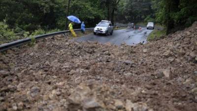 Las lluvias de Eta provocaron derrumbes e inundaciones en Costa Rica./EFE.