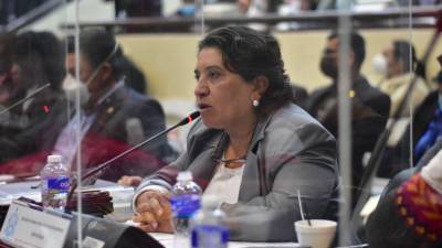 La diputada Suyapa Figueroa, del Partido Salvador de Honduras (PSH).