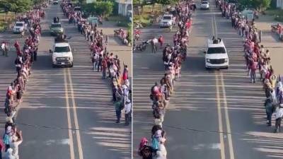 Pobladores aplauden desfile de sicarios del Cártel de Jalisco