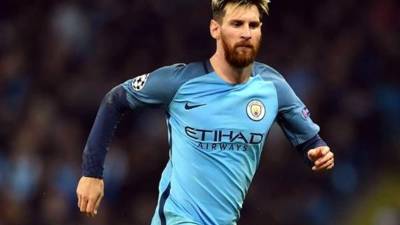 En Inglaterra ya visten a Messi con la camiseta del Manchester City.