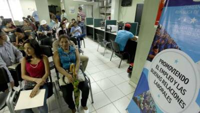 Oficina de la Secretaría de Trabajo en San Pedro Sula.