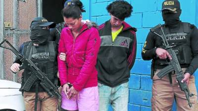 La FNA capturó a Cristian Daniel Carranza y Wendy Gómez.