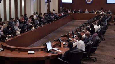 Vista general durante una sesión del Consejo Permanente de la OEA en Washington (DC, EEUU) EFE/Archivo