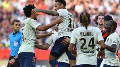 Neymar fue la figura del PSG.