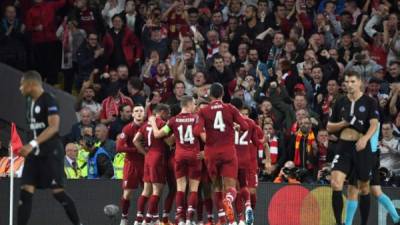 El Liverpool se llevó el triunfo ante el PSG en un enorme partido. FOTO AFP.