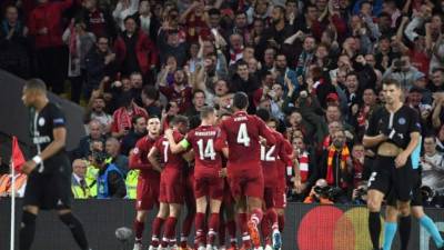 El Liverpool se llevó el triunfo ante el PSG en un enorme partido. FOTO AFP.